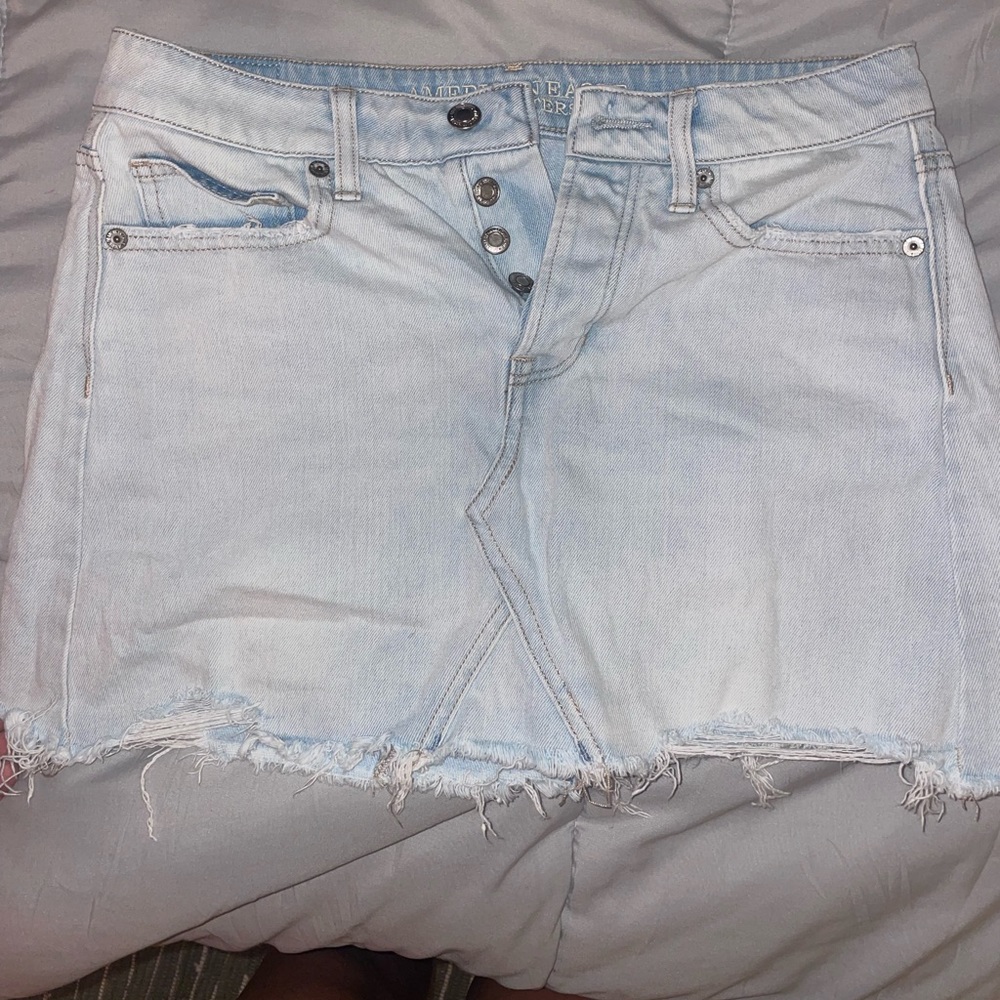 American eagle jean skirt